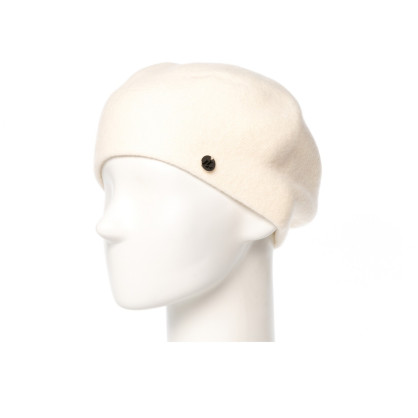 Берет женский шерсть белый MARY 955-623