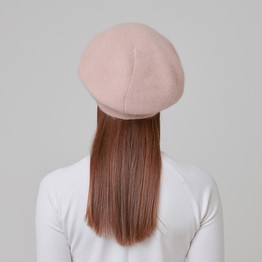 Берет жіночий ангора бежевий ROSE 955-654, фото 6