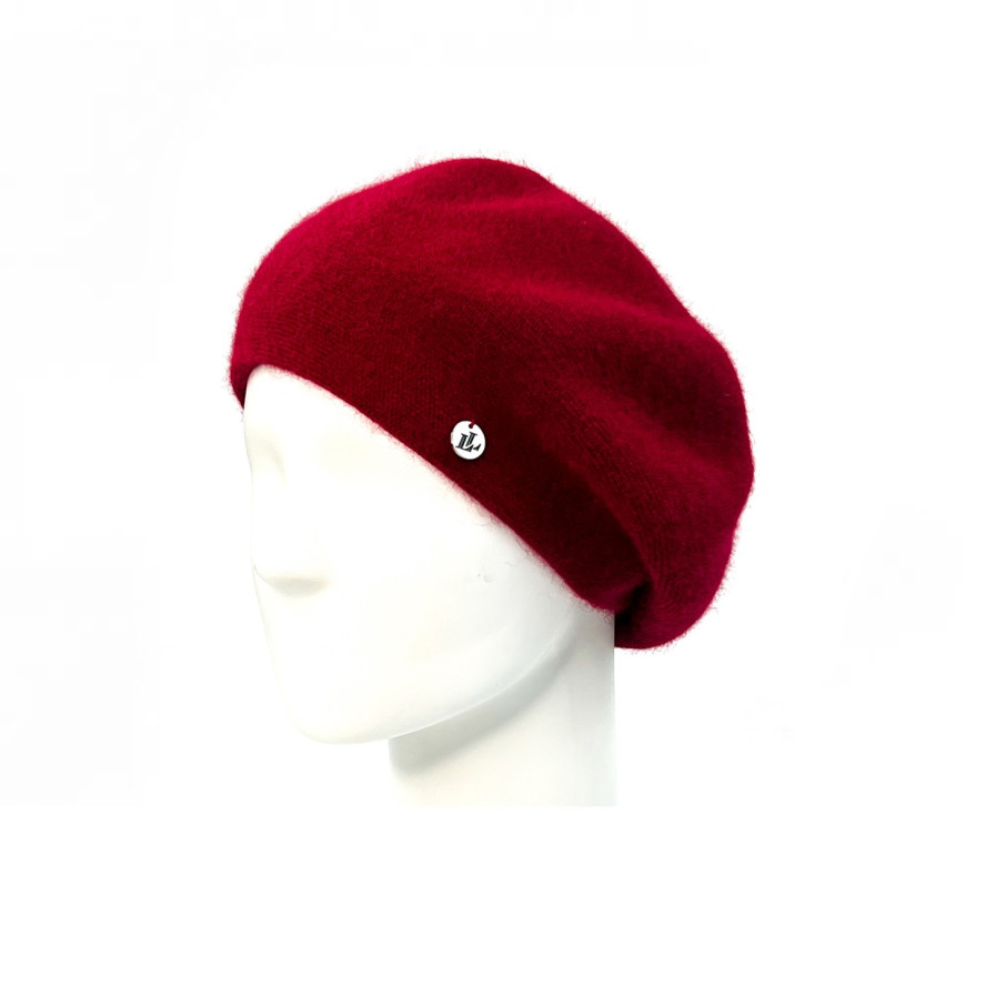 Берет жіночий ангора бордовий ROSE 955-678, фото 1