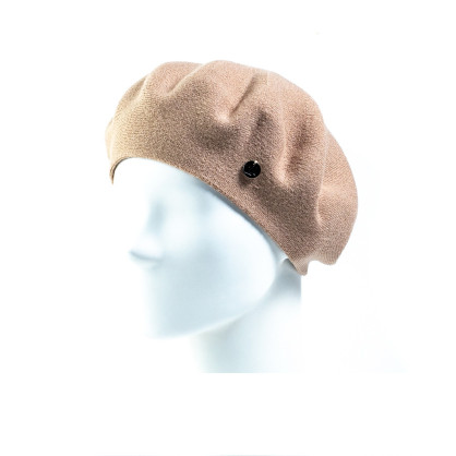 Берет жіночий віскоза бежевий НОНА 554-344