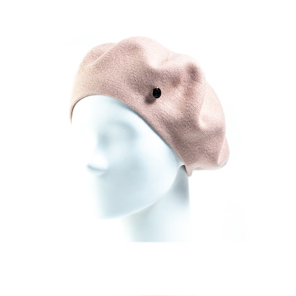 Берет женский вискоза с шерстью бежевый НОНА 554-351