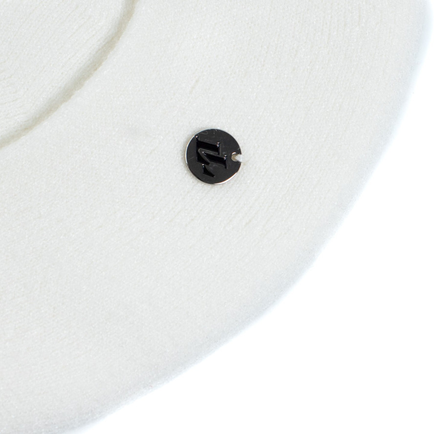 Берет женский вискоза с шерстью молочный НОНА 554-368, фото 3