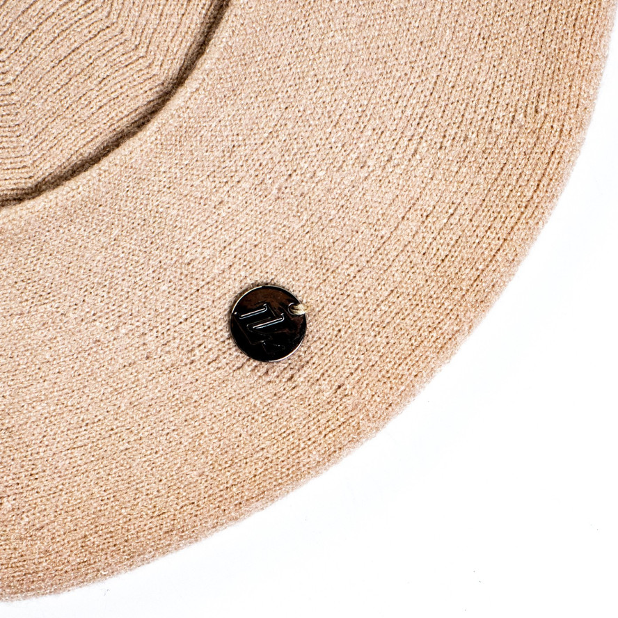 Берет женский вискоза с шерстью бежевый НОНА 554-375, фото 3