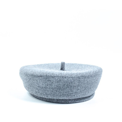 Берет жіночий вовна сірий АНІЛА 577-411 Берет жіночий вовна сірий АНІЛА 577-411