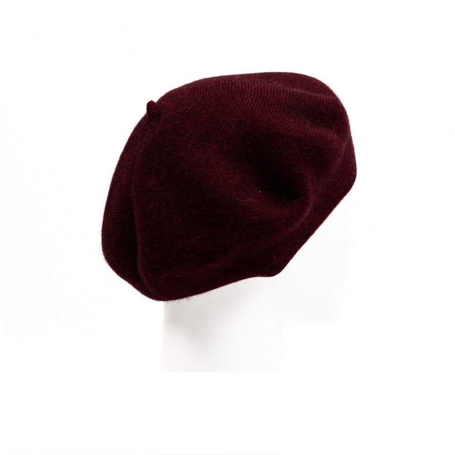 Берет жіночий ангора бордовий ЗОРЯНА 597-242, фото 2