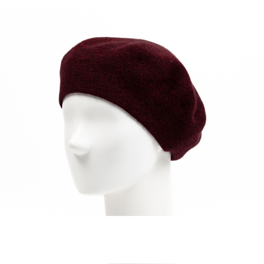 Берет жіночий ангора бордовий ЗОРЯНА 597-242, фото 1