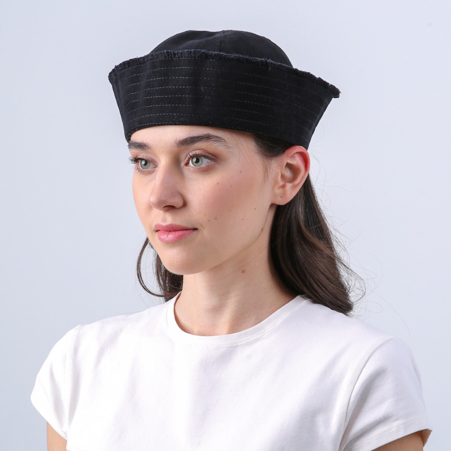 Морячка жіноча бавовна чорна МОДЕНА 755-291, фото 4