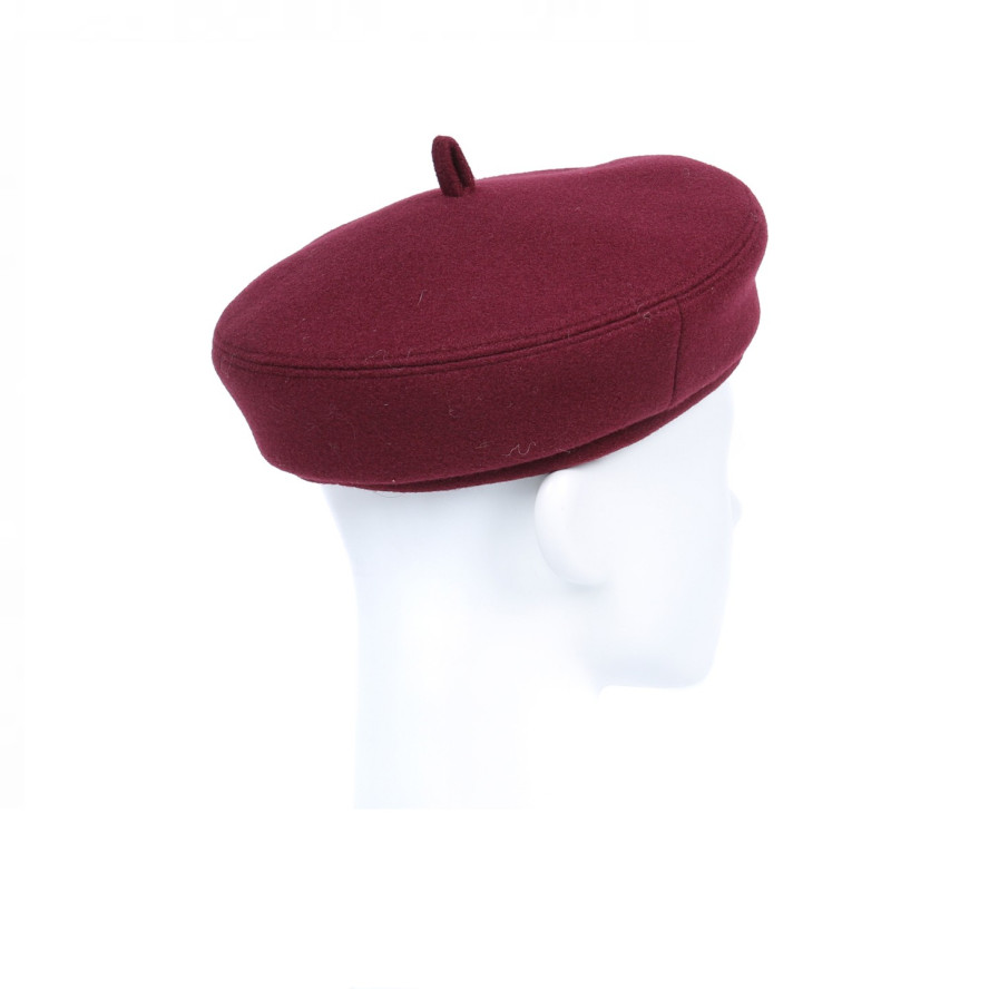 Берет женский шерсть бордовый АНИЛА 880-108, фото 2