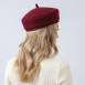 Берет женский шерсть бордовый АНИЛА 880-108, фото 4