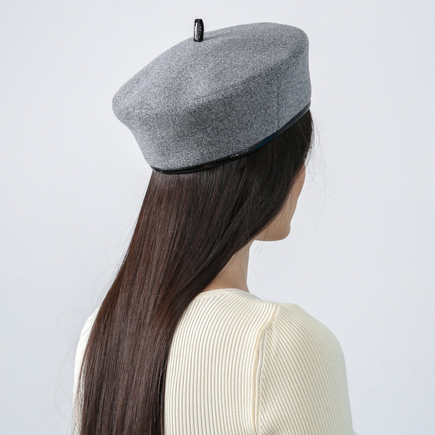 Берет жіночий кашемір сірий ФРЕН 899-322, фото 4