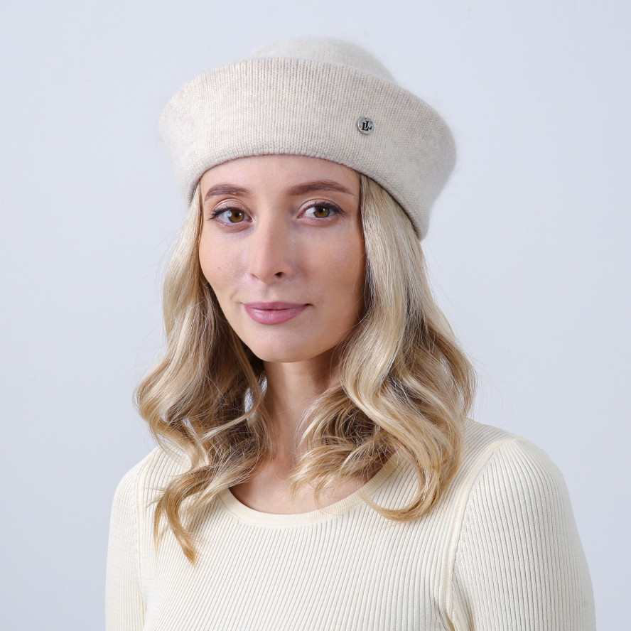 Морячка жіноча в'язана віскоза з ангорою бежева МЕЙЛІ 923-539, фото 4