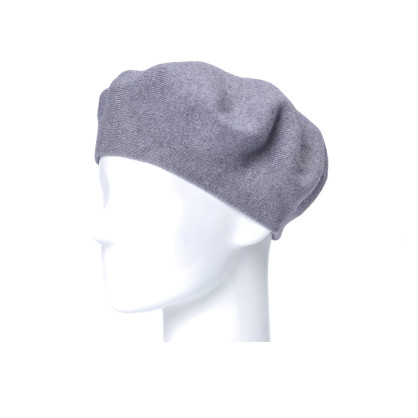 Берет жіночий віскоза з вовною сірий НОНА 925-830