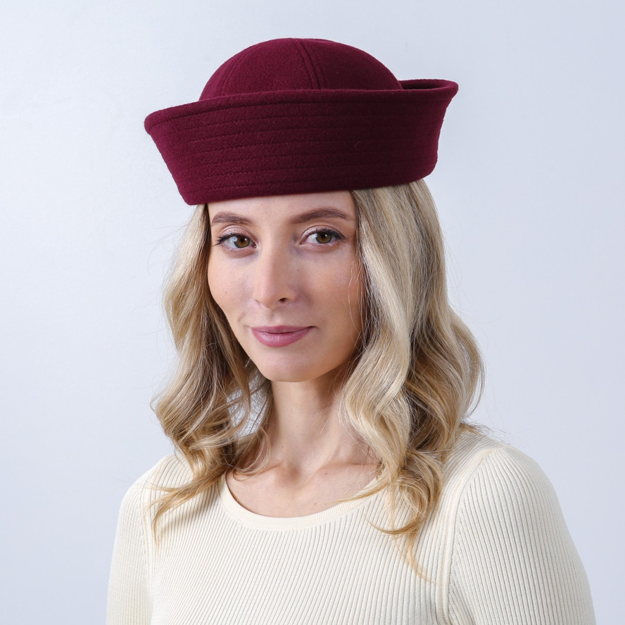 Морячка жіноча кашемір бордова ДЖОНА 925-922, фото 4