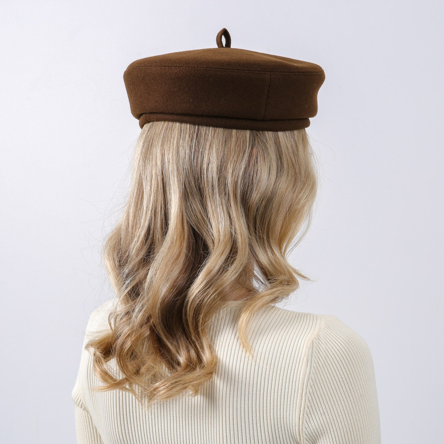 Берет жіночий вовна коричневий АНІЛА 925-960, фото 5