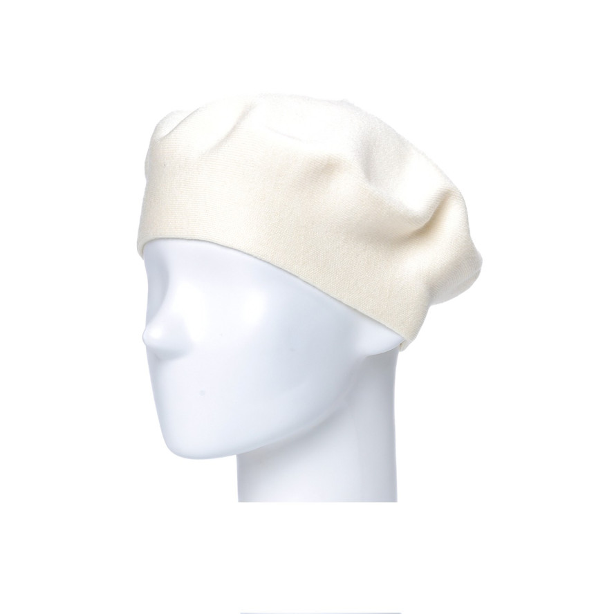 Берет жіночий віскоза молочний ЛЕЙЛА 926-073, фото 1