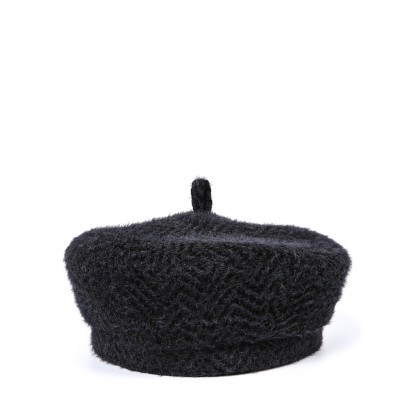 Берет жіночий ангора чорний ЕНЖІ 938-199