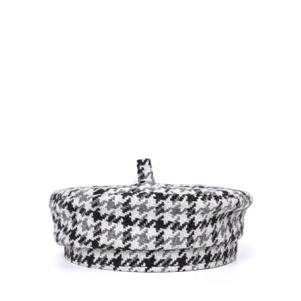 Берет жіночий вовна сіро-чорний ЕНЖІ 938-311