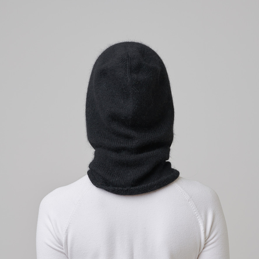 Капор жіночий віскоза з ангорою чорний SUSAN 954-688, фото 5