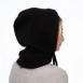 Капор женский ангора черный BILLIE 237-063, фото 4