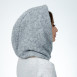 Капор-капюшон жіночий вовна з поліестером сірий BARBARA 347-007, фото 4