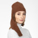 Балаклава жіноча ангора коричнева САМІРА 577-633, фото 5