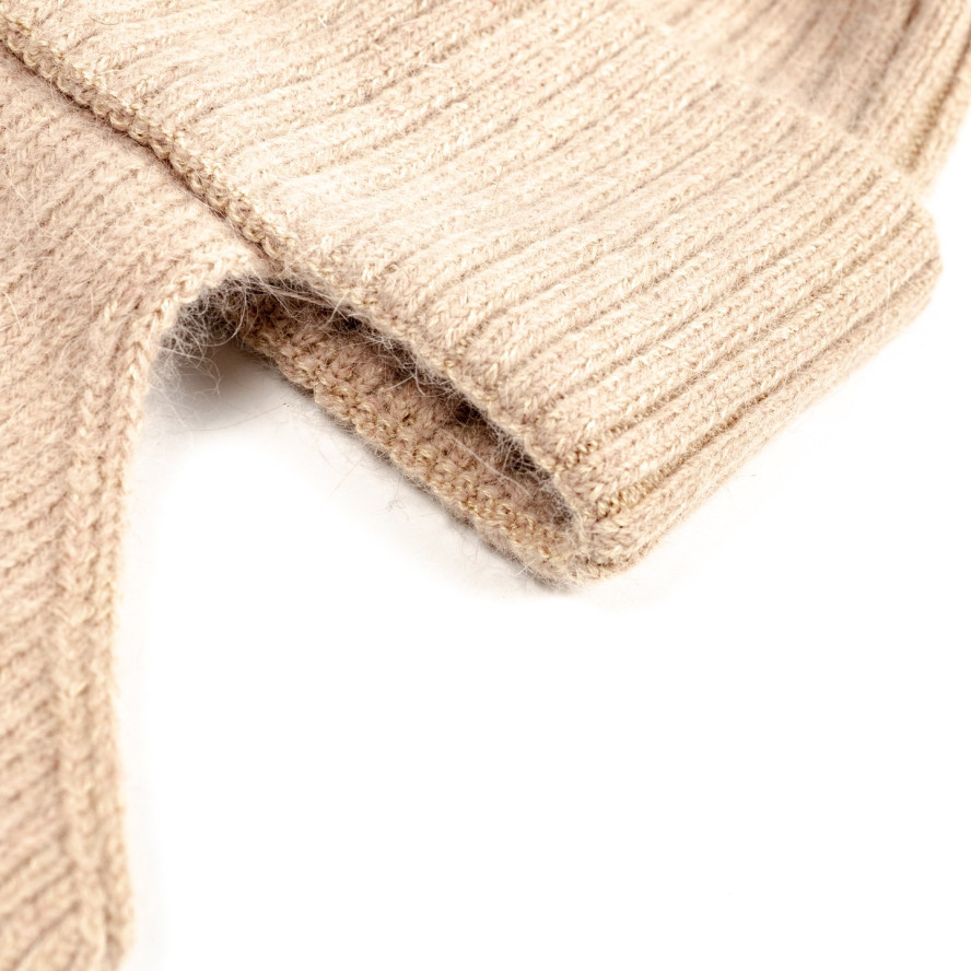 Шапка-балаклава жіноча ангора бежева НІКА 581-531, фото 3