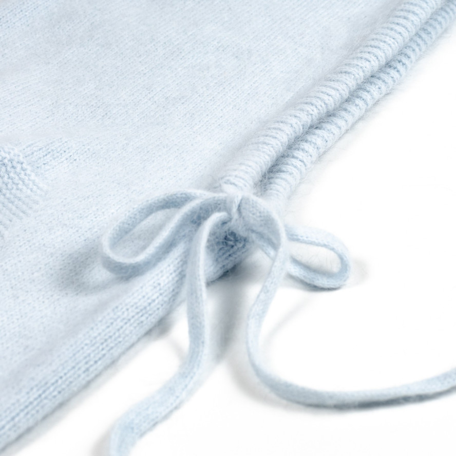 Капор жіночий ангора блакитний ЛІНА 586-437, фото 2