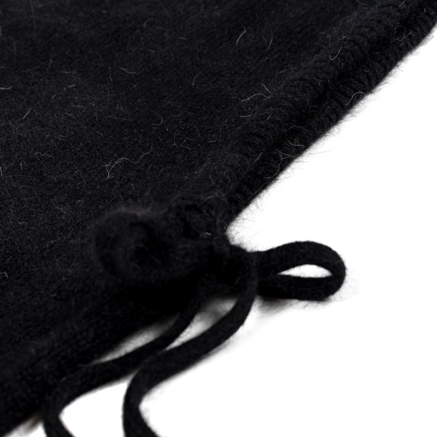 Капор жіночий ангора чорний ЛІНА 586-451, фото 2