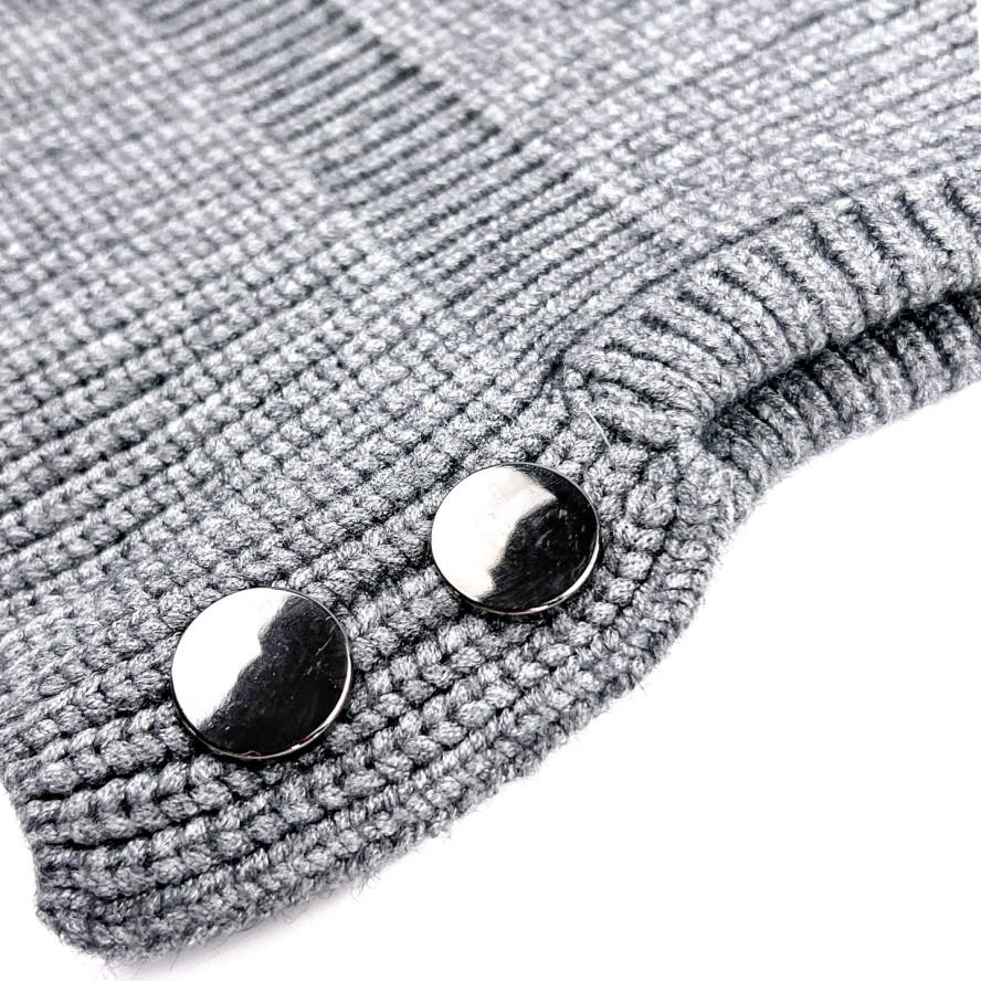 Капор жіночий віскоза з вовною сірий ПАВЛИНА 597-648, фото 2