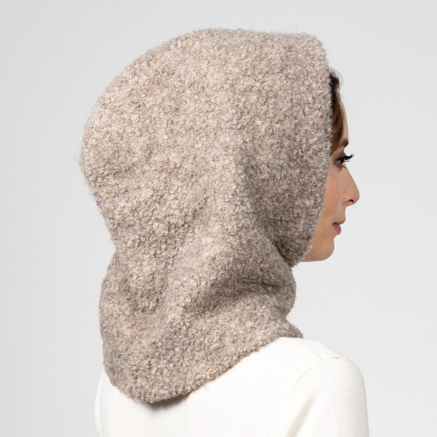 Капор жіночий вовна бежевий МЕЛАНІЯ 609-815, фото 5