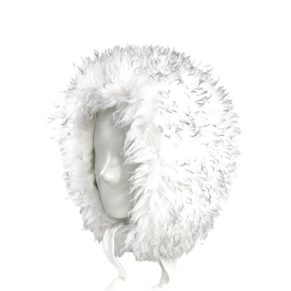 Капор жіночий штучне хутро лама білий ВЕНЕЯ 640-825 Капор жіночий штучне хутро лама білий ВЕНЕЯ 640-825