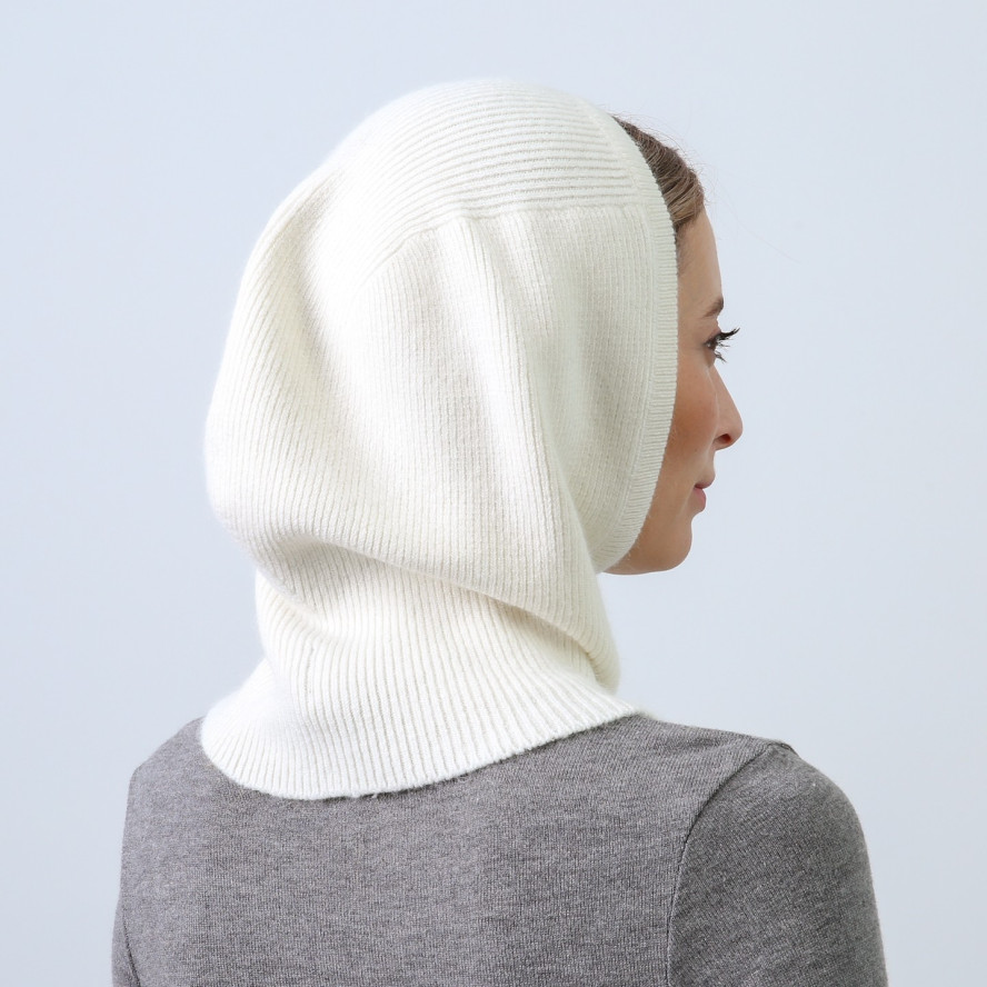 Капор женский шерсть белый ОРИНА 856-622, фото 4