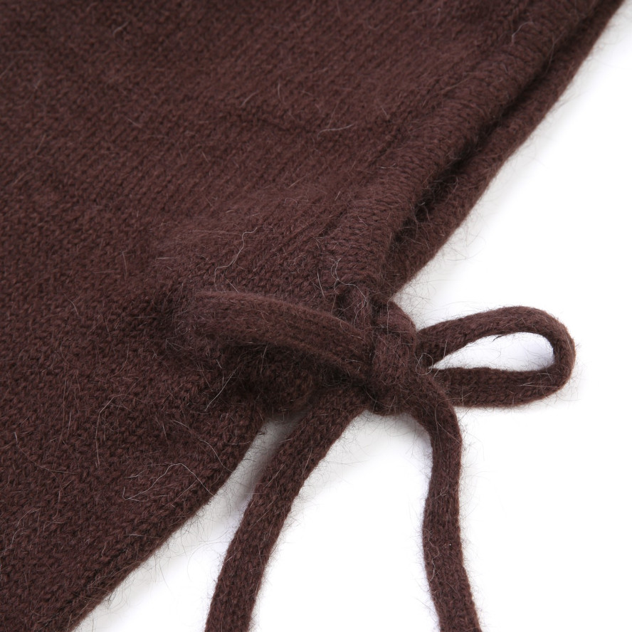 Капор жіночий ангора коричневий BILLIE 856-691, фото 2