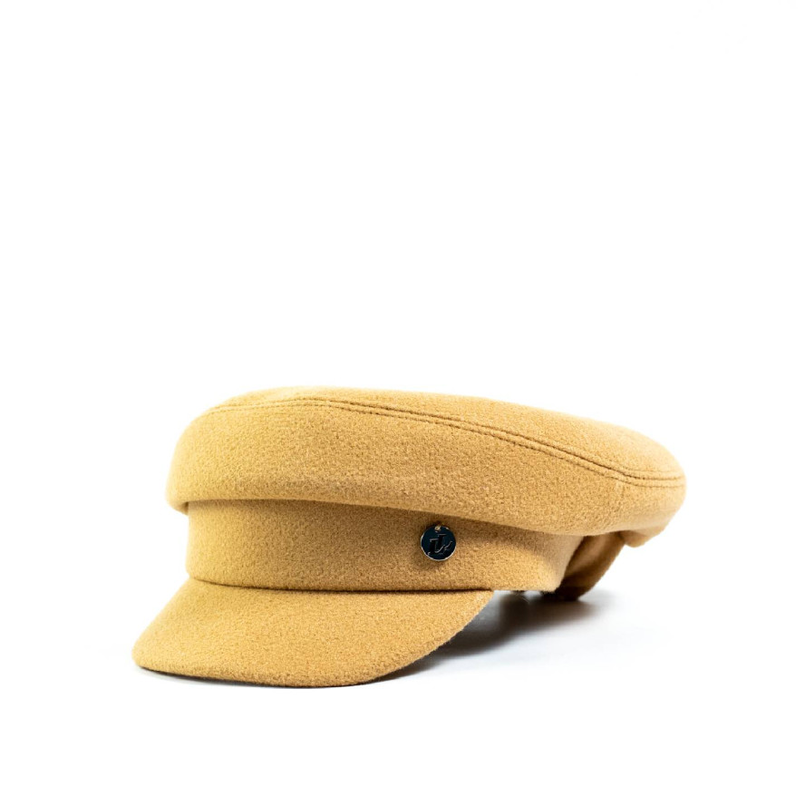 Кепка-картуз жіноча кашемір помаранжева LEA 554-078, фото 1