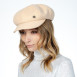 Кепка-восьмиклинка женская фетр бежевая АРКАДА 566-248, фото 3