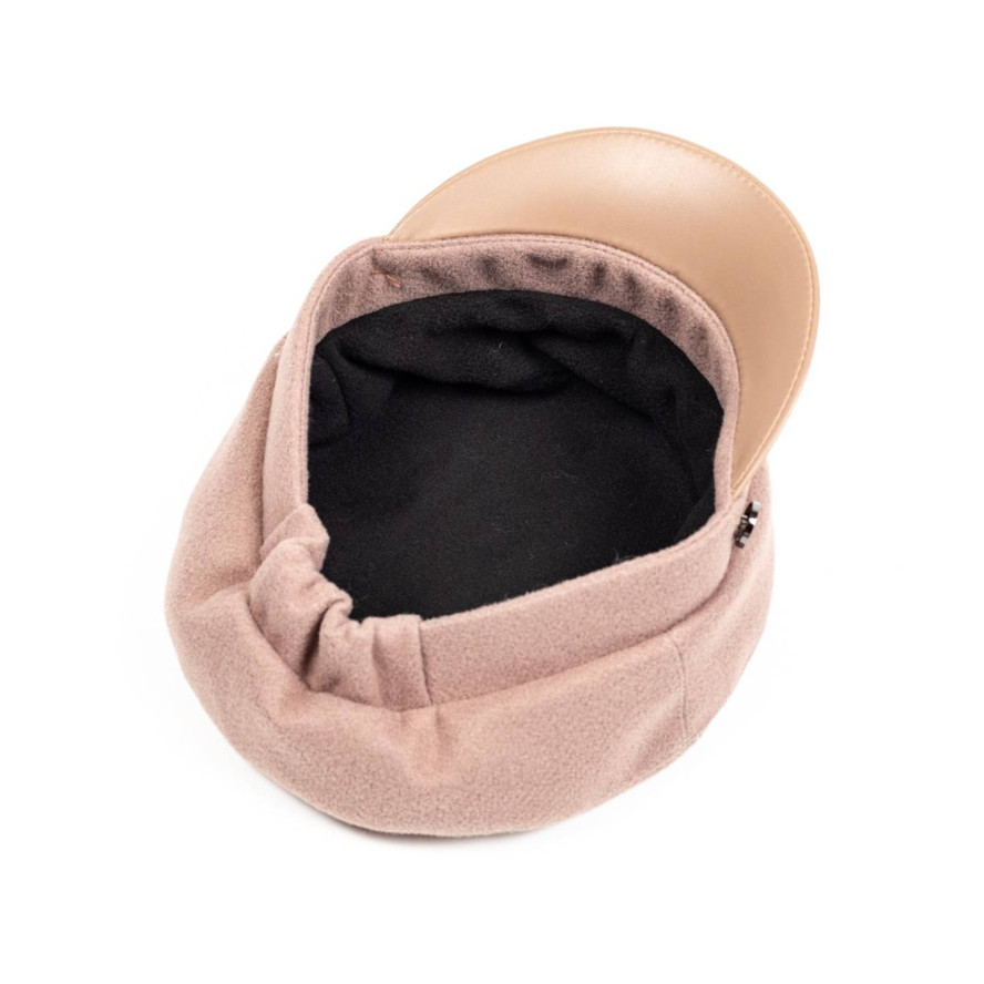 Кепка-картуз жіноча вовна бежева КЕТРІН 610-545, фото 3