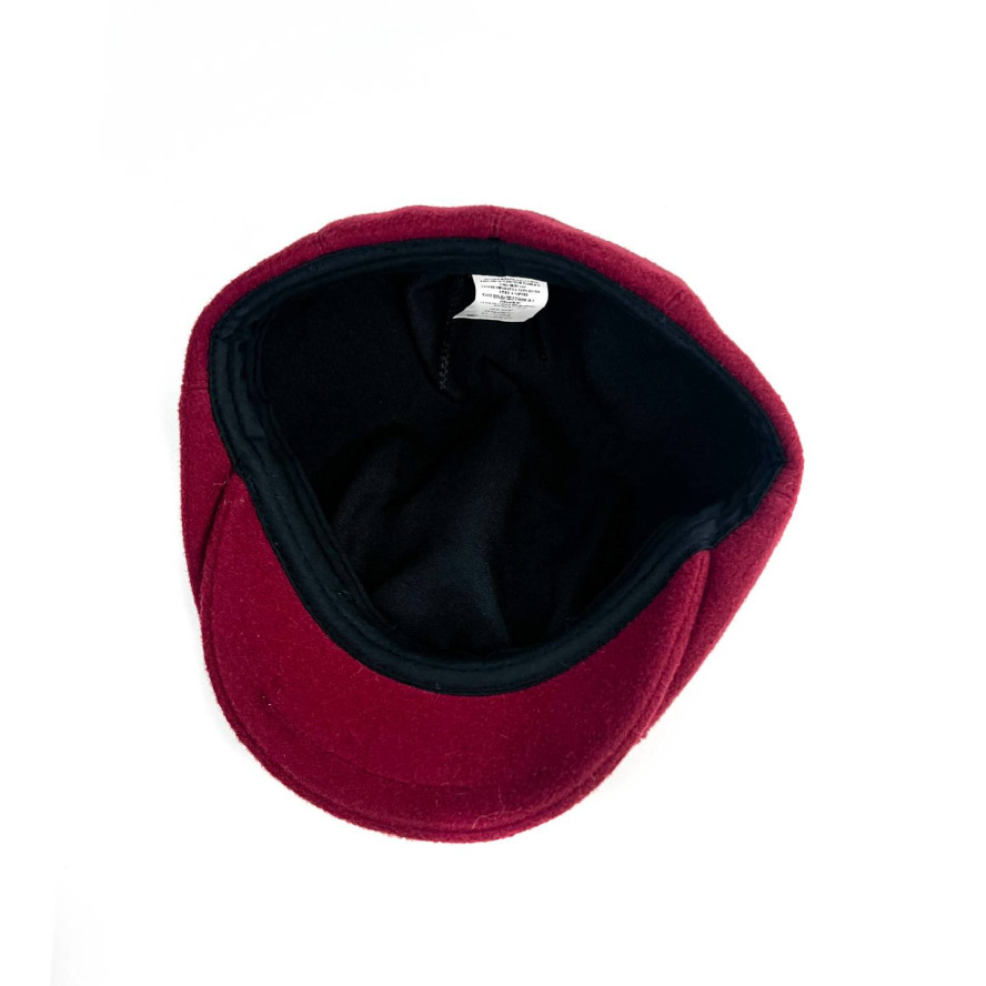 Кепка-восьмиклинка женская шерсть бордовая ЭЛЛА 651-005, фото 3