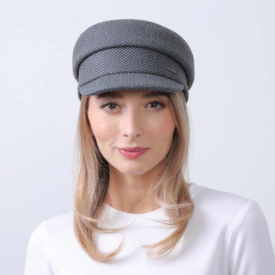 Кепка-картуз жіноча кашемір сіра LEA 717-824, фото 5