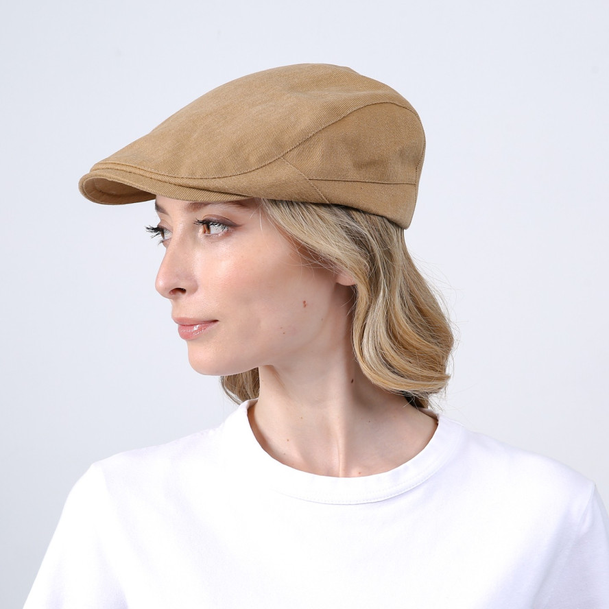 Кепка-реглан жіноча котон бежева ТРЕНТ 755-406, фото 5