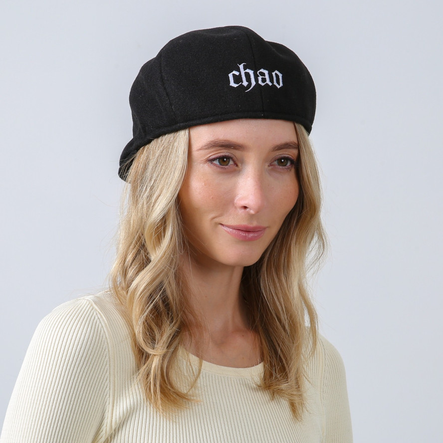 Кепка-реглан жіноча вовна чорна ЧІЛІ 880-191, фото 7