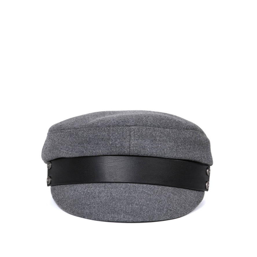 Кепка-картуз жіноча кашемір сіра МАРГО 920-255, фото 2