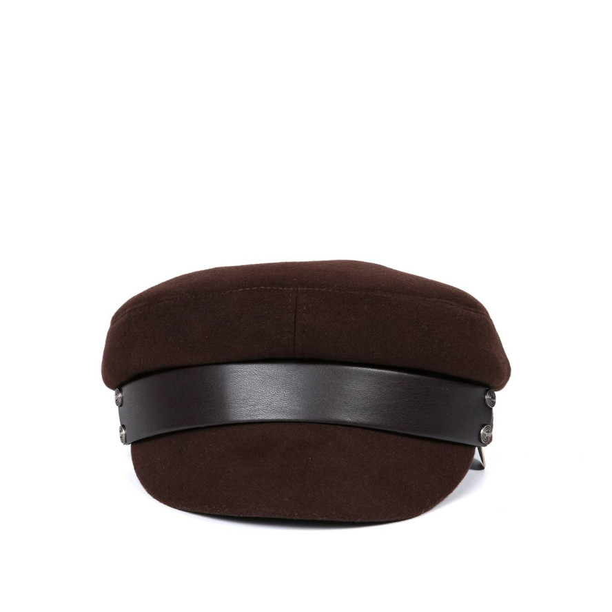 Кепка-картуз женская кашемир коричневая МАРГО 920-279, фото 2