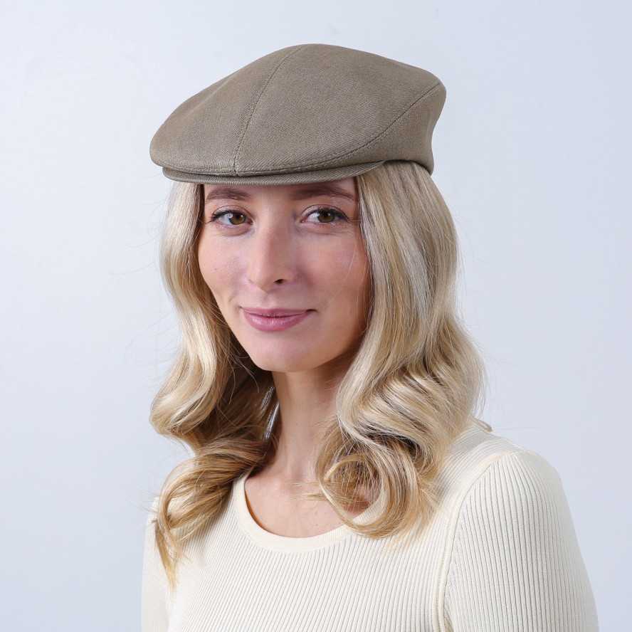 Кепка-реглан женская джинс бежевая ЭНДИ 926-028, фото 4