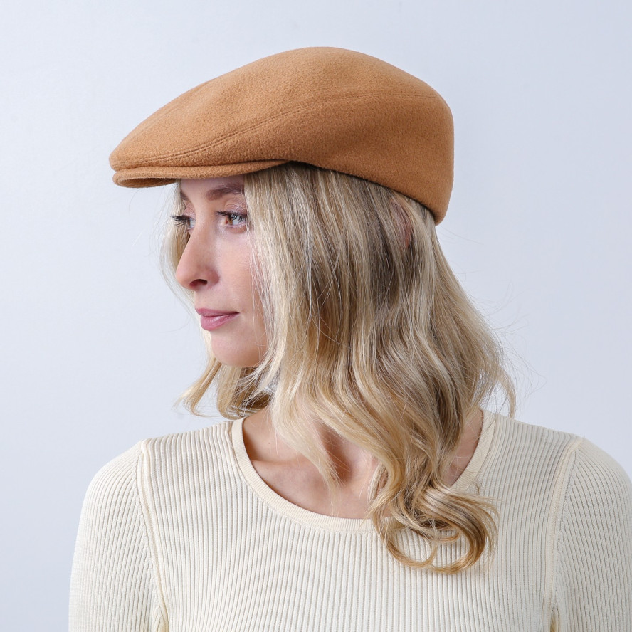 Кепка-реглан жіноча вовна бежева НІКЕЛЬ 927-438, фото 5