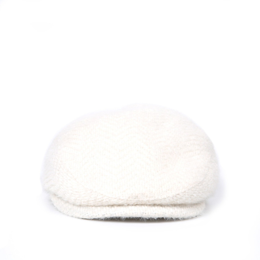 Кепка-реглан жіноча ангора біла ОЛЕКСА 938-120, фото 2