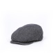 Кепка-реглан з вушками чоловіча вовна чорно-сіра ВІКТОР 980-280, фото 1