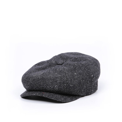 Кепка-восьмиклинка з вушками чоловіча вовна чорна БОГДАН 985-230 Кепка-восьмиклинка з вушками чоловіча вовна чорна БОГДАН 985-230