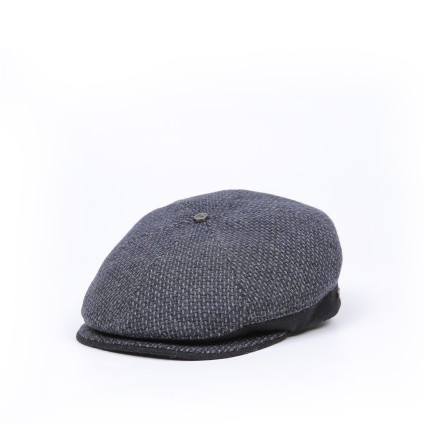 Кепка-шестиклинка с ушками мужская шерсть синяя ЭЛЬДАР 985-551 Кепка-шестиклинка с ушками мужская шерсть синяя ЭЛЬДАР 985-551