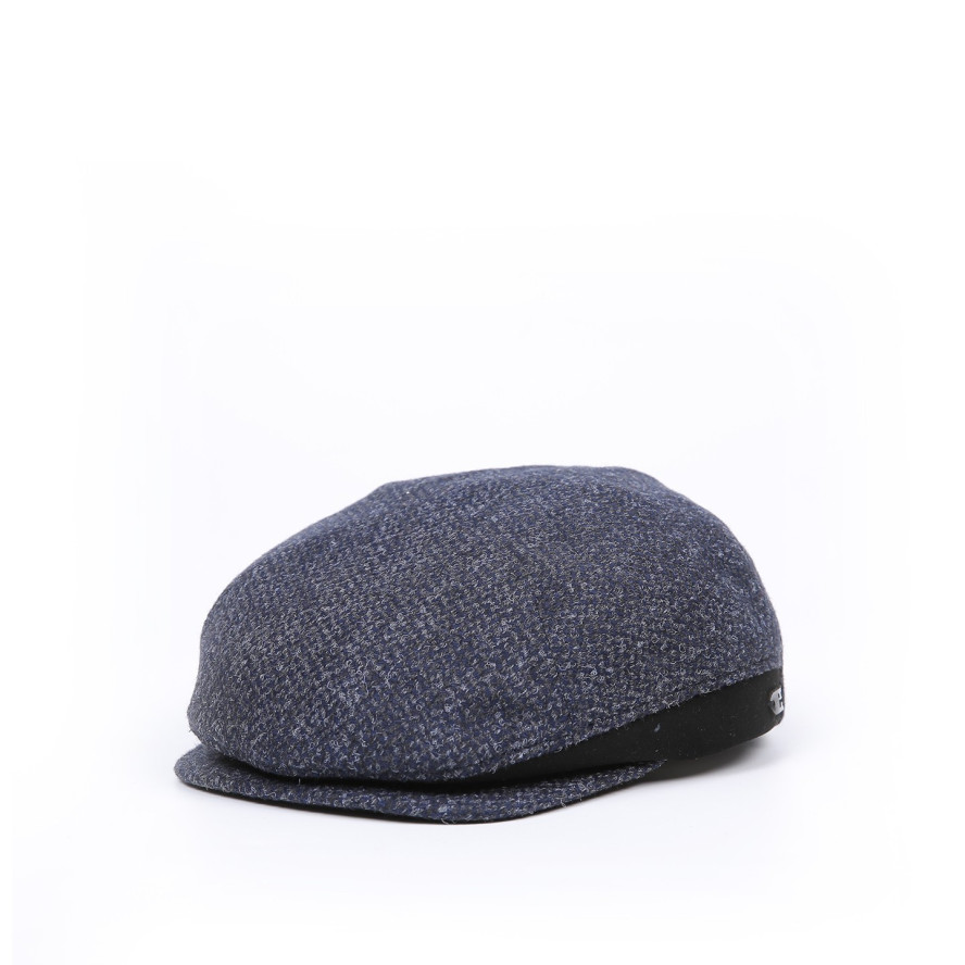 Кепка-реглан ушками мужская шерсть синяя МАТВЕЙ 985-605, фото 1