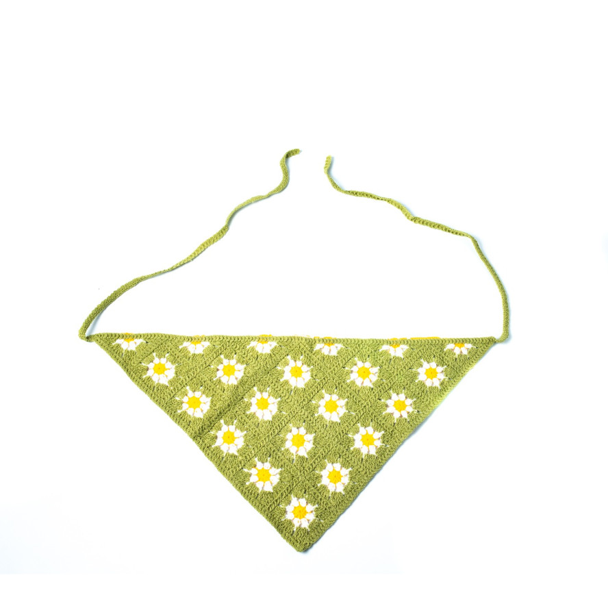 Косинка жіноча в'язана поліестер зелена САМЕР 444-638, фото 2